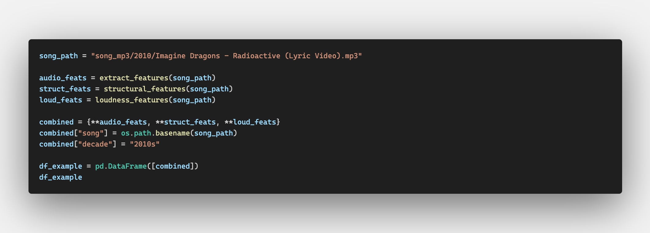 DataFrame Construction Code